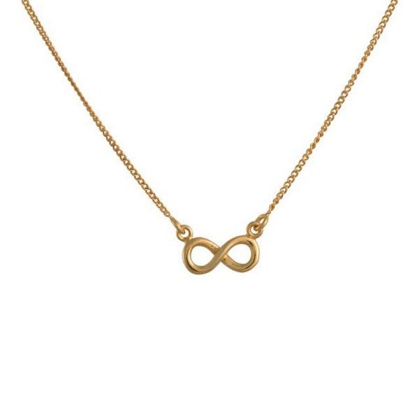 Nordahl Jewellery halskæde i forgyldt sølv med evighedstegn 45+5 cm